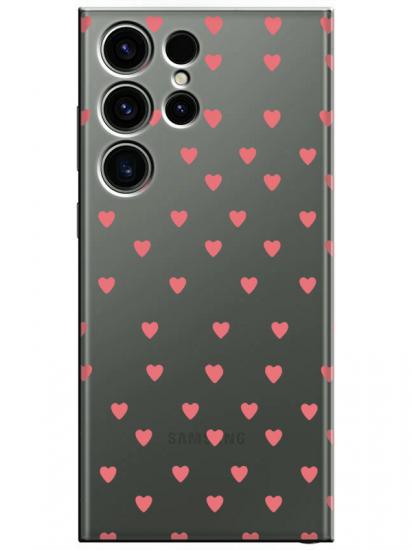 Samsung S23 Ultra Minik Kalpler Şeffaf Telefon Kılıfı