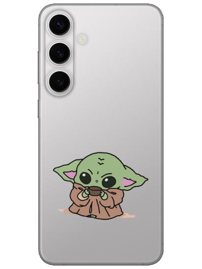 Samsung S24 Plus Baby Yoda Şeffaf Telefon Kılıfı