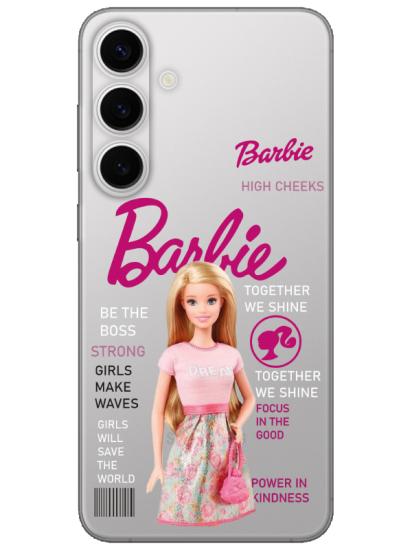 Samsung S24 Plus Barbie Şeffaf Telefon Kılıfı