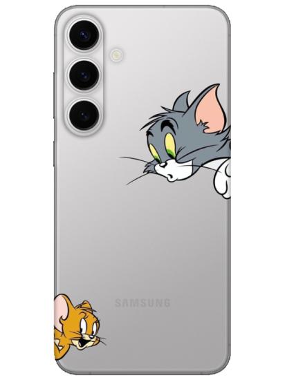 Samsung S24 Tom And Jerry Şeffaf Telefon Kılıfı