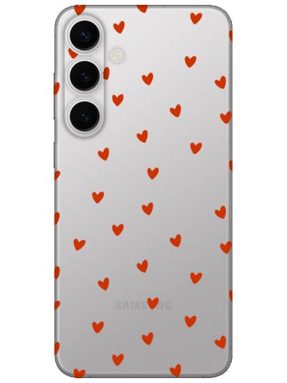 Samsung S24 Plus Minik Kalpler Şeffaf Telefon Kılıfı
