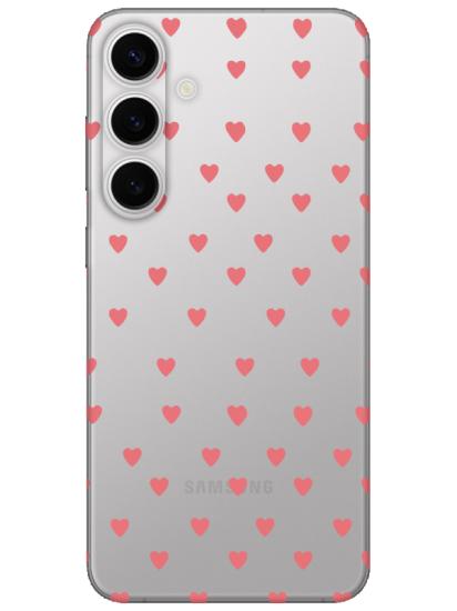 Samsung S24 Minik Kalpler Şeffaf Telefon Kılıfı