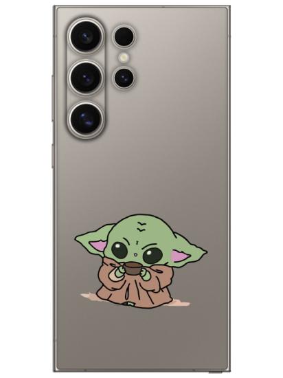 Samsung S24 Ultra Baby Yoda Şeffaf Telefon Kılıfı