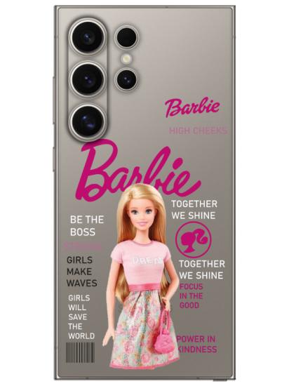 Samsung S24 Ultra Barbie Şeffaf Telefon Kılıfı
