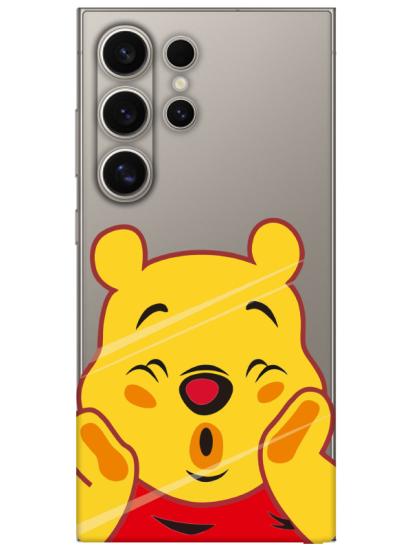 Samsung S24 Ultra Winnie The Pooh Şeffaf Telefon Kılıfı