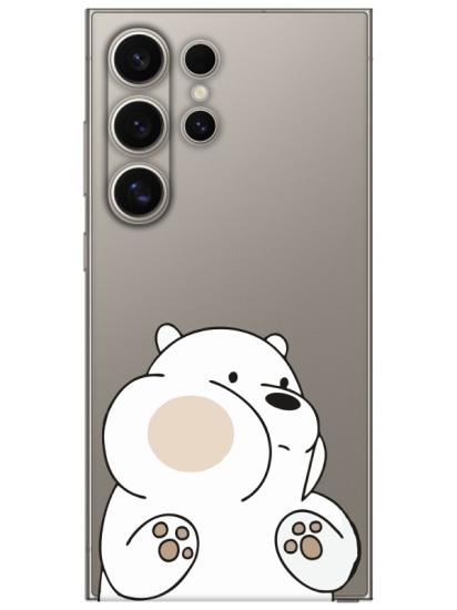 Samsung S24 Ultra Panda Şeffaf Telefon Kılıfı