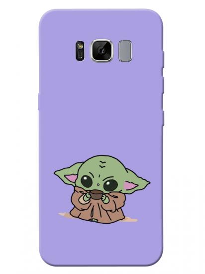 Samsung S8 Baby Yoda Lila Telefon Kılıfı