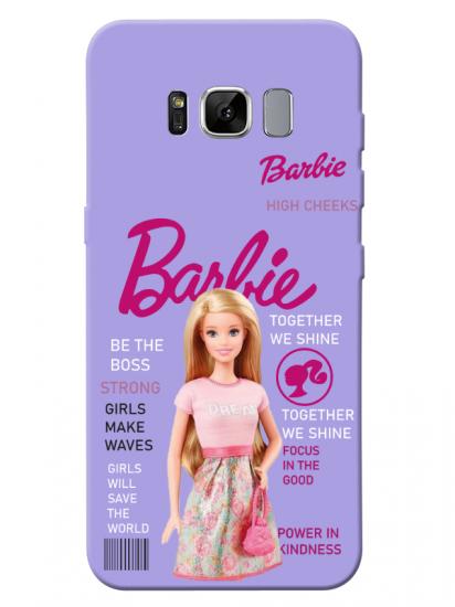 Samsung S8 Barbie Lila Telefon Kılıfı