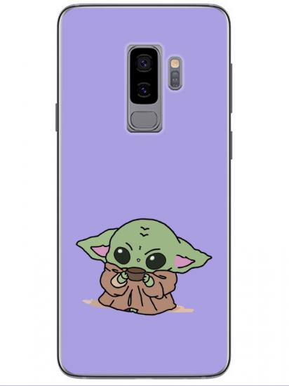 Samsung S9 Baby Yoda Lila Telefon Kılıfı