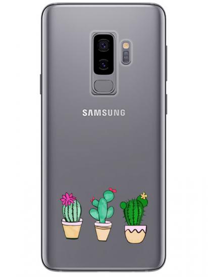 Samsung S9 Kaktüs Şeffaf Telefon Kılıfı