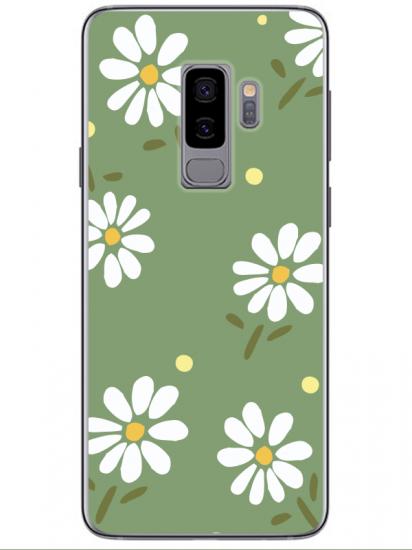 Samsung S9 Papatya Yeşil Telefon Kılıfı