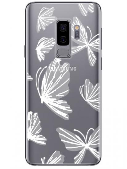 Samsung S9 Kelebek Şeffaf Telefon Kılıfı