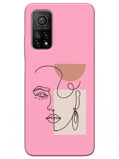 Xiaomi Mi 10T Pro Women Art Pembe Telefon Kılıfı