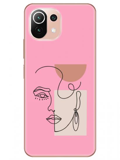 Xiaomi Mi 11 Women Art Pembe Telefon Kılıfı