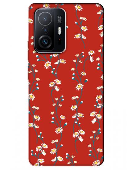 Xiaomi Mi 11T Papatya Sarmaşığı Kırmızı Telefon Kılıfı