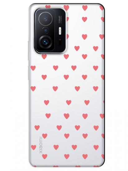Xiaomi Mi 11T Minik Kalpler Şeffaf Telefon Kılıfı