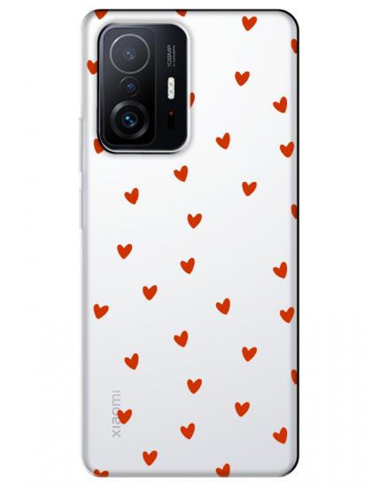 Xiaomi Mi 11T Pro Minik Kalpler Şeffaf Telefon Kılıfı