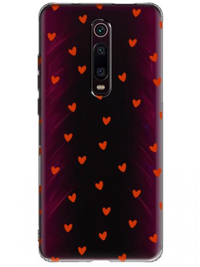 Xiaomi Mi 9T Minik Kalpler Şeffaf Telefon Kılıfı