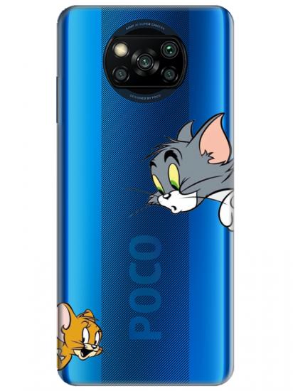 Poco X3 Pro Tom And Jerry Şeffaf Telefon Kılıfı