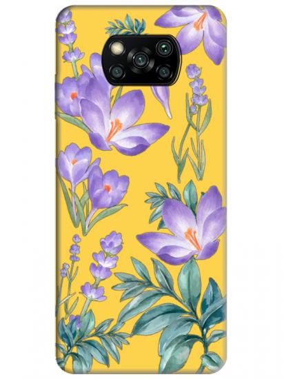 Poco X3 Pro Kış Çiçeği Sarı Telefon Kılıfı