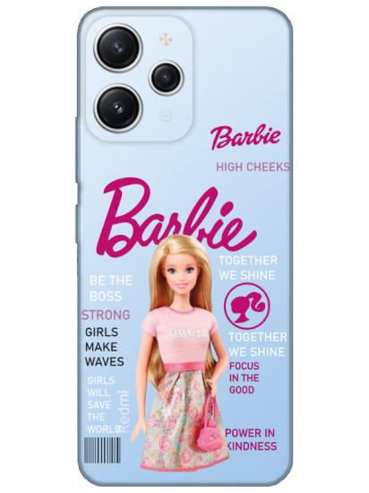 Redmi 12 Barbie Şeffaf Telefon Kılıfı