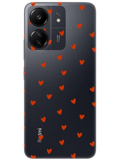 Redmi 13C Minik Kalpler Şeffaf Telefon Kılıfı