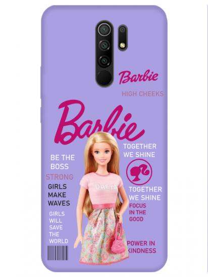 Redmi 9 Barbie Lila Telefon Kılıfı
