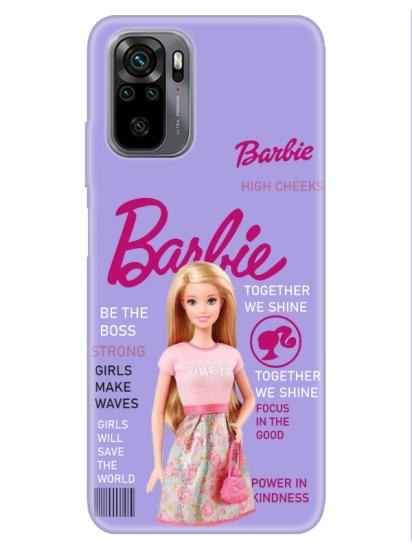 Redmi Note 10 Barbie Lila Telefon Kılıfı