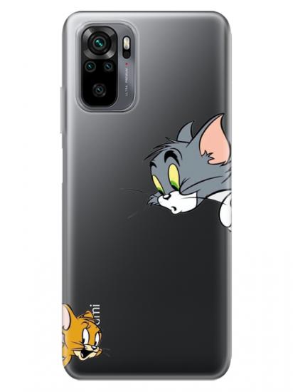 Redmi Note 10 Tom And Jerry Şeffaf Telefon Kılıfı