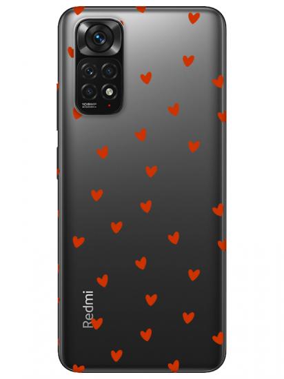 Redmi Note 11 Minik Kalpler Şeffaf Telefon Kılıfı