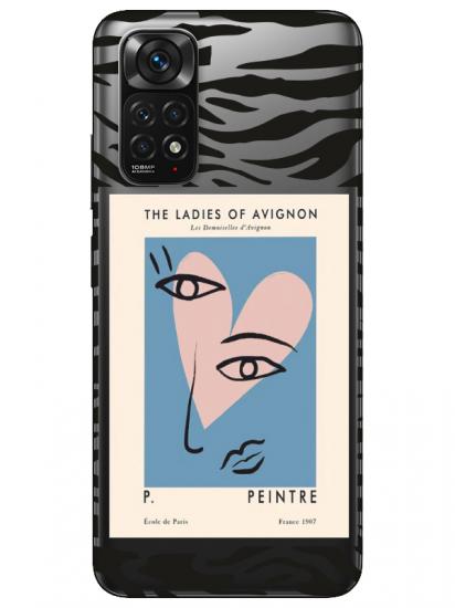 Redmi Note 11 Zebra Picasso Şeffaf Telefon Kılıfı