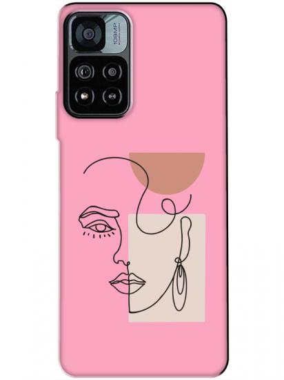 Redmi Note 11 Pro Women Art Pembe Telefon Kılıfı