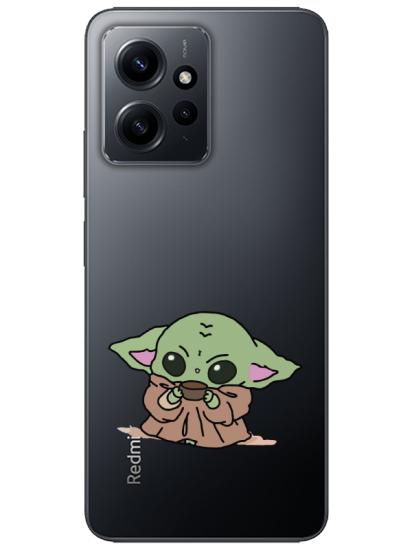 Redmi Note 12 4g Baby Yoda Şeffaf Telefon Kılıfı
