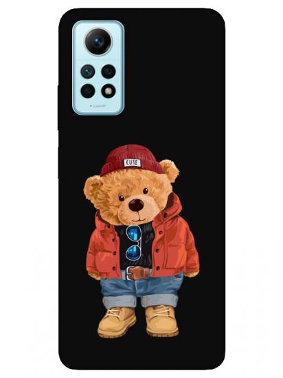 Redmi Note 12 Pro Teddy Bear Siyah Telefon Kılıfı