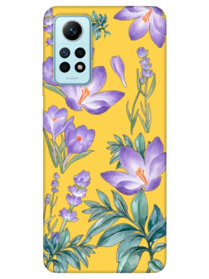 Redmi Note 12 Pro Kış Çiçeği Sarı Telefon Kılıfı
