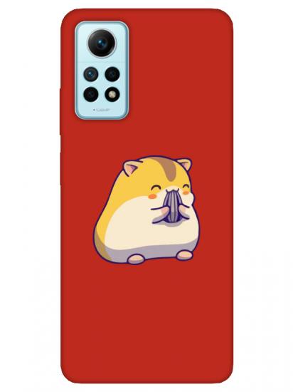 Redmi Note 12 Pro Sevimli Hamster Kırmızı Telefon Kılıfı