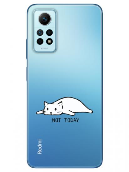 Redmi Note 12 Pro Not Today Kedi Şeffaf Telefon Kılıfı