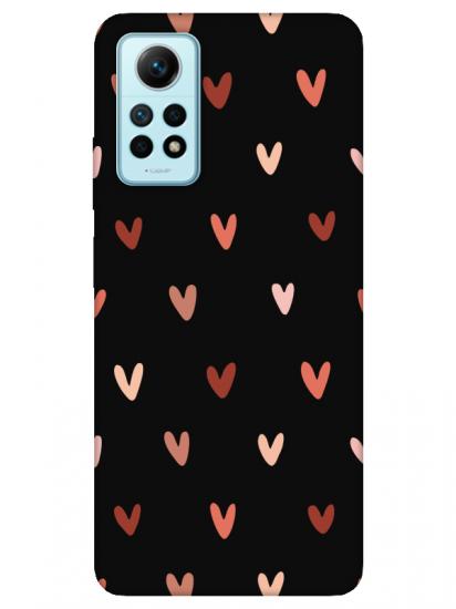 Redmi Note 12 Pro Kalp Desen Siyah Telefon Kılıfı