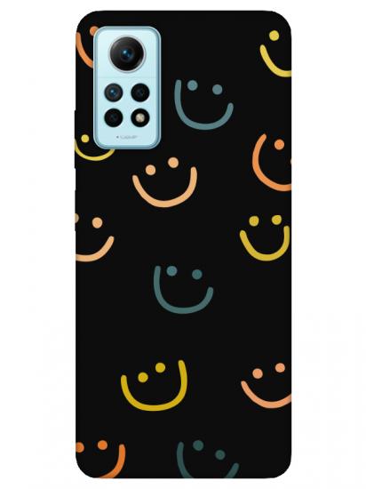 Redmi Note 12 Pro Emoji Gülen Yüz Siyah Telefon Kılıfı