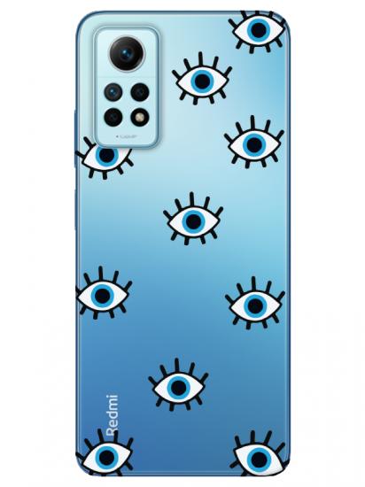Redmi Note 12 Pro Nazar Gözler Şeffaf Telefon Kılıfı