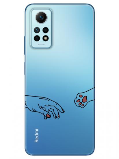 Redmi Note 12 Pro Hand And Paw Şeffaf Telefon Kılıfı
