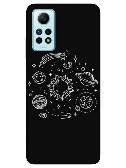 Redmi Note 12 Pro Gezegen Siyah Telefon Kılıfı
