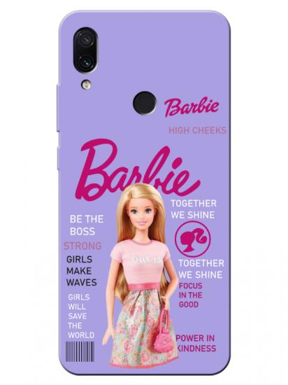Redmi Note 7 Barbie Lila Telefon Kılıfı