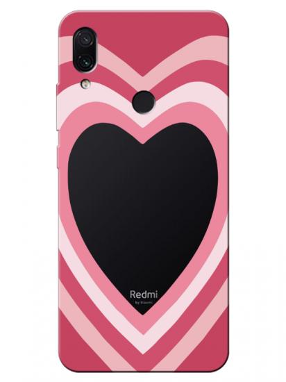 Redmi Note 7 Estetik Kalp Şeffaf Telefon Kılıfı