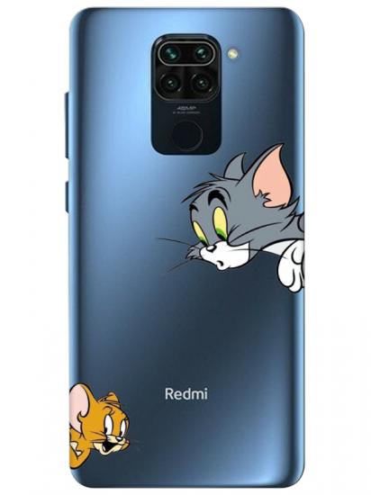Redmi Note 9 Tom And Jerry Şeffaf Telefon Kılıfı