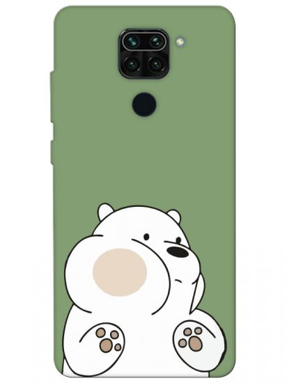 Redmi Note 9 Panda Yeşil Telefon Kılıfı