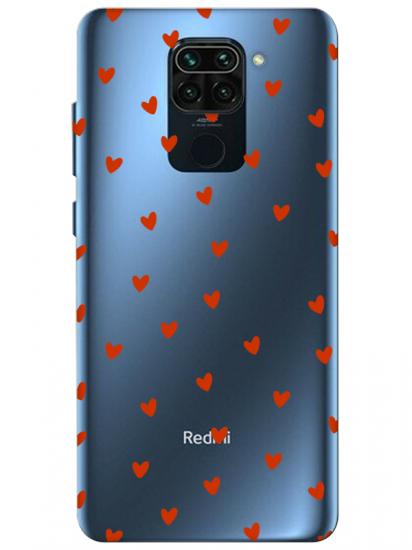 Redmi Note 9 Minik Kalpler Şeffaf Telefon Kılıfı