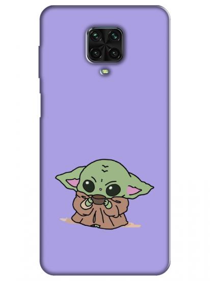 Redmi Note 9 Pro Baby Yoda Lila Telefon Kılıfı