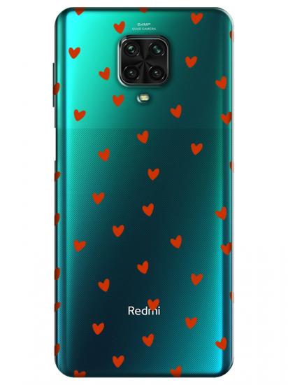 Redmi Note 9 Pro Minik Kalpler Şeffaf Telefon Kılıfı
