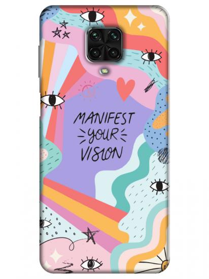 Redmi Note 9S Manifast Your Vision Lila Telefon Kılıfı